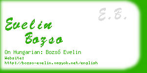 evelin bozso business card